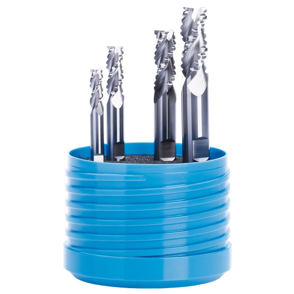 Alu Feinstkornvollhartmetall Schruppfräser Satz