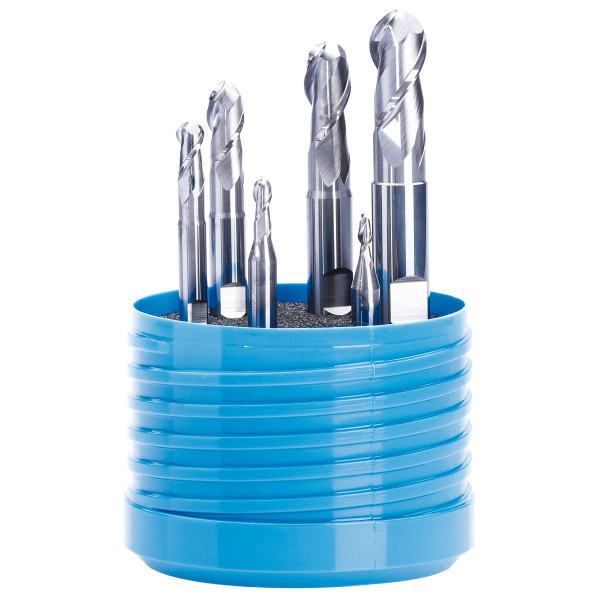 Alu Feinstkorn VHM Stirnradiusfräser Satz